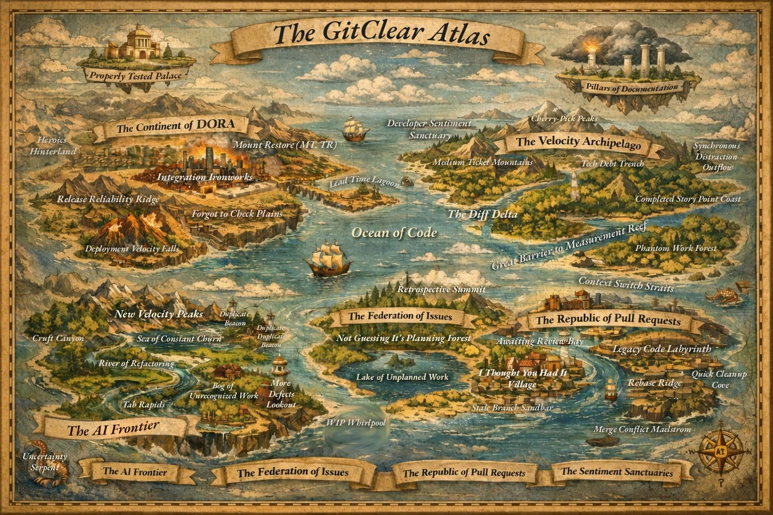 Developer Metrics Encyclopedia: 70+ Stats for AI, Velocity, Debt, DORA, Issues and PRs - Defined & Illustrated